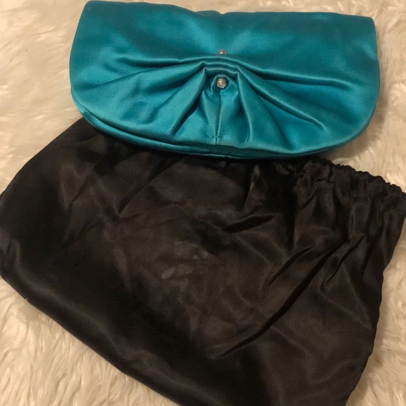 YSL silk evening clutch